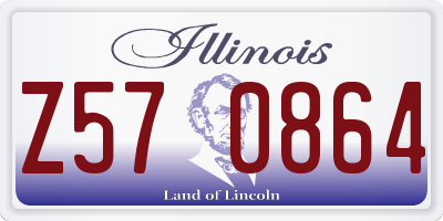 IL license plate Z570864