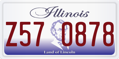 IL license plate Z570878