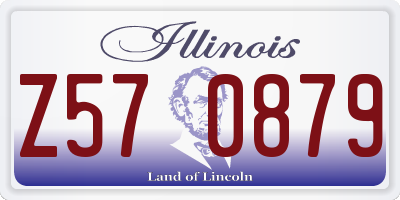 IL license plate Z570879