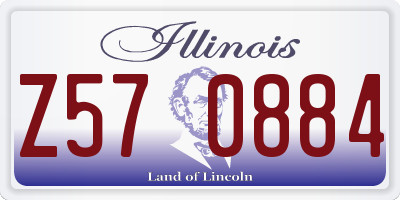 IL license plate Z570884