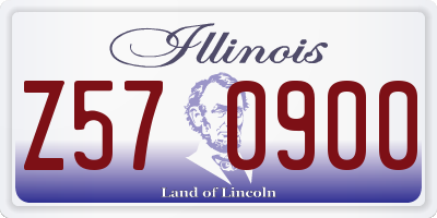 IL license plate Z570900