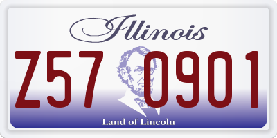 IL license plate Z570901