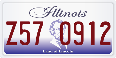 IL license plate Z570912