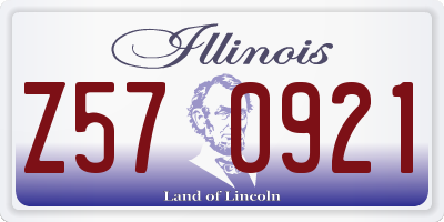 IL license plate Z570921