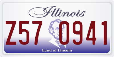 IL license plate Z570941