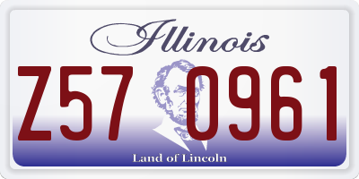 IL license plate Z570961