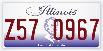 IL license plate Z570967