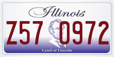 IL license plate Z570972