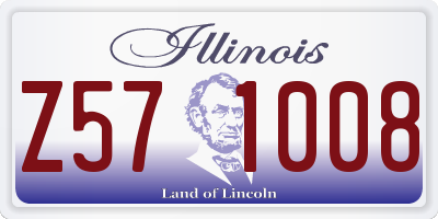 IL license plate Z571008