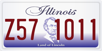 IL license plate Z571011