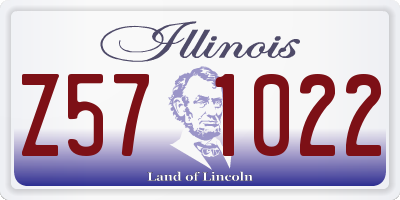IL license plate Z571022