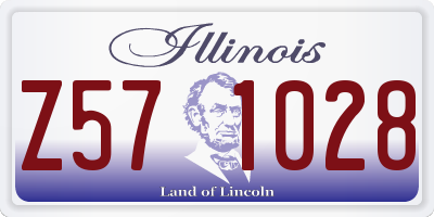 IL license plate Z571028