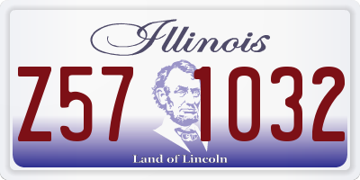 IL license plate Z571032