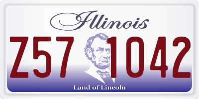 IL license plate Z571042