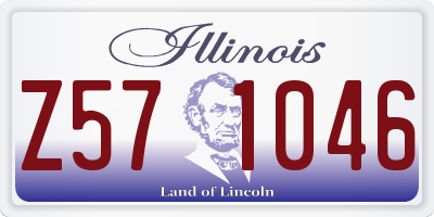 IL license plate Z571046