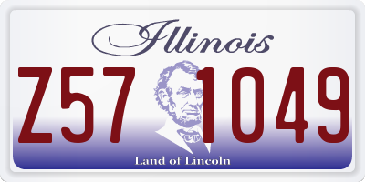 IL license plate Z571049