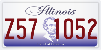 IL license plate Z571052