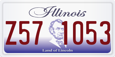 IL license plate Z571053