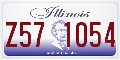 IL license plate Z571054