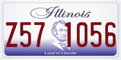 IL license plate Z571056