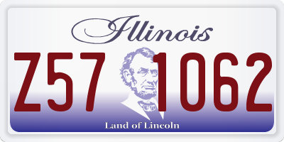 IL license plate Z571062