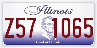 IL license plate Z571065