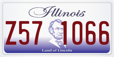 IL license plate Z571066