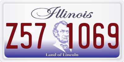 IL license plate Z571069