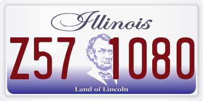 IL license plate Z571080