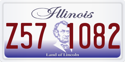 IL license plate Z571082