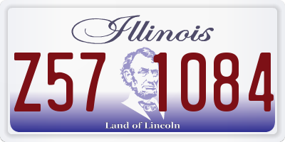 IL license plate Z571084