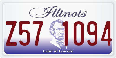 IL license plate Z571094