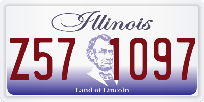 IL license plate Z571097