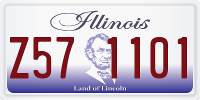 IL license plate Z571101