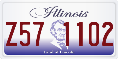 IL license plate Z571102