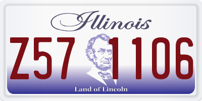 IL license plate Z571106