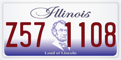 IL license plate Z571108