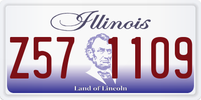 IL license plate Z571109