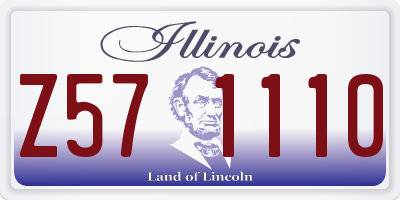 IL license plate Z571110