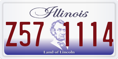IL license plate Z571114