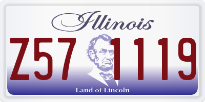 IL license plate Z571119