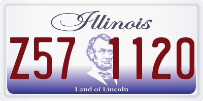 IL license plate Z571120