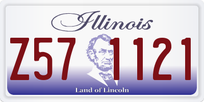 IL license plate Z571121