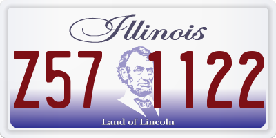 IL license plate Z571122