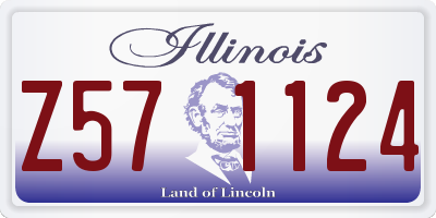 IL license plate Z571124