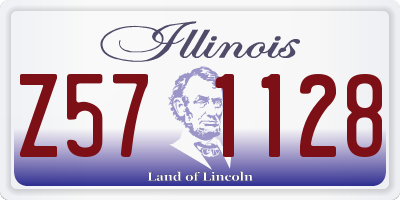 IL license plate Z571128