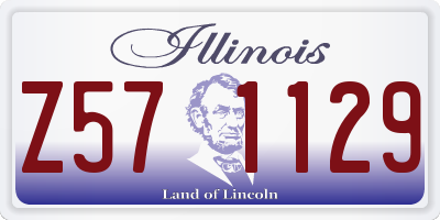 IL license plate Z571129