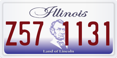 IL license plate Z571131
