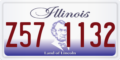 IL license plate Z571132