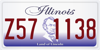 IL license plate Z571138